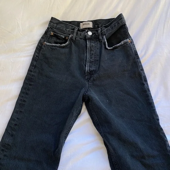 AGOLDE 90's Pinch Waist in Black Tea - Picture 5 of 8